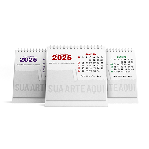 Calendario-de-mesa-(12-paginas--6-laminas)-+-base-300g-(Modelo-04)-13-x-13-Frente-e-verso-coloridos-(4x4)-Couche-150g-(Brilho)